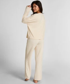 Hunkemöller Haut De Pyjama Jersey- Blanc 3 Hunkemöller Haut De Pyjama Jersey- Blanc -Hunkemoller Boutique 303502 4