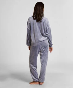 Hunkemöller Pantalon De Jogging Velours- Bleu 2 Hunkemöller Pantalon De Jogging Velours- Bleu -Hunkemoller Boutique 303718 4