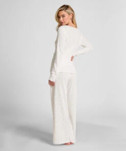 Hunkemöller Haut De Pyjama Pointelle- Bleu 3 Hunkemöller Haut De Pyjama Pointelle- Bleu -Hunkemoller Boutique 303763 4