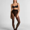 Hunkemöller Collants 15 Deniers à Carreaux- Noir