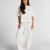 Hunkemöller Pyjama Set Cotton Jersey Long- Blanc